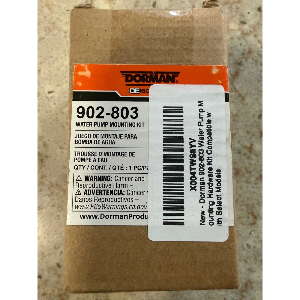 Dorman 902-803 Water Pump Mounting Kit Hardware OE Solutions New